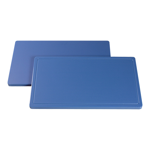 Schneideplatte GN1/1 blau + Saftrille -